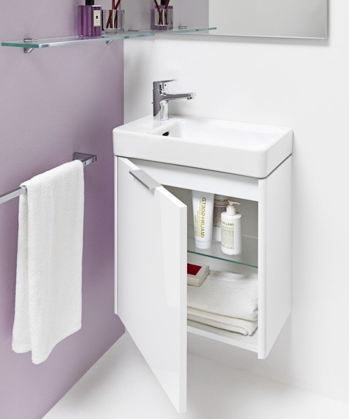 Раковина Laufen Pro S 48 см левая, с 1 отверстием для смесителя, прямоугольной формы - фото 5