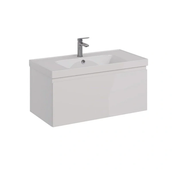 Тумба с раковиной подвесная Lemark Veon Mini LM02VM90T 90 см выдвижной ящик