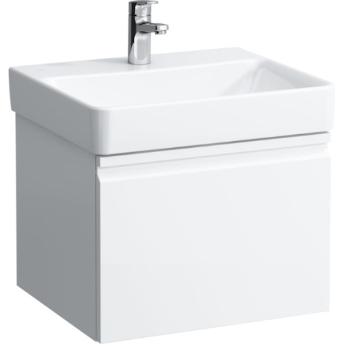 Раковина Laufen Pro S 8.1096.2.000 55 см белая, прямоугольной формы, тюльпан - фото 5