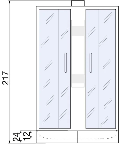 Душевая кабина River Amur 90x90 см стекло матовое - фото 4