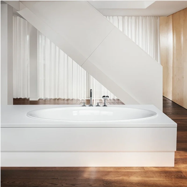 Ванна стальная Bette Eve Glasur Plus 180 x 100 x 45 см, овальная, с шумоизоляцией, для удлиненного слива-перелива, 6043-000 PLUS - фото 2