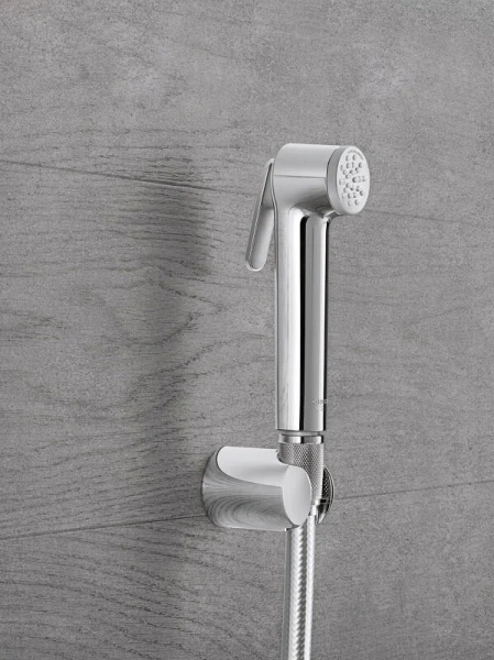 Гигиенический душ с держателем и шлангом Grohe Tempesta-F хром - фото 3