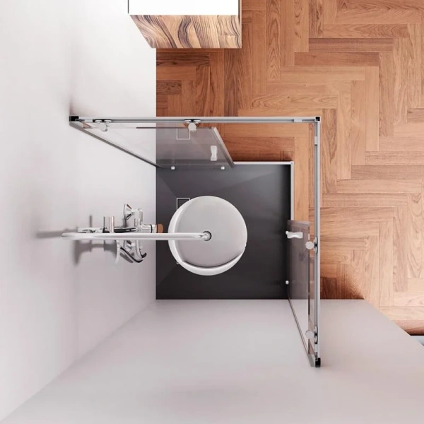 Душевой уголок Am.Pm Sunny 80x80 см хром матовый, 80х80 - фото 5