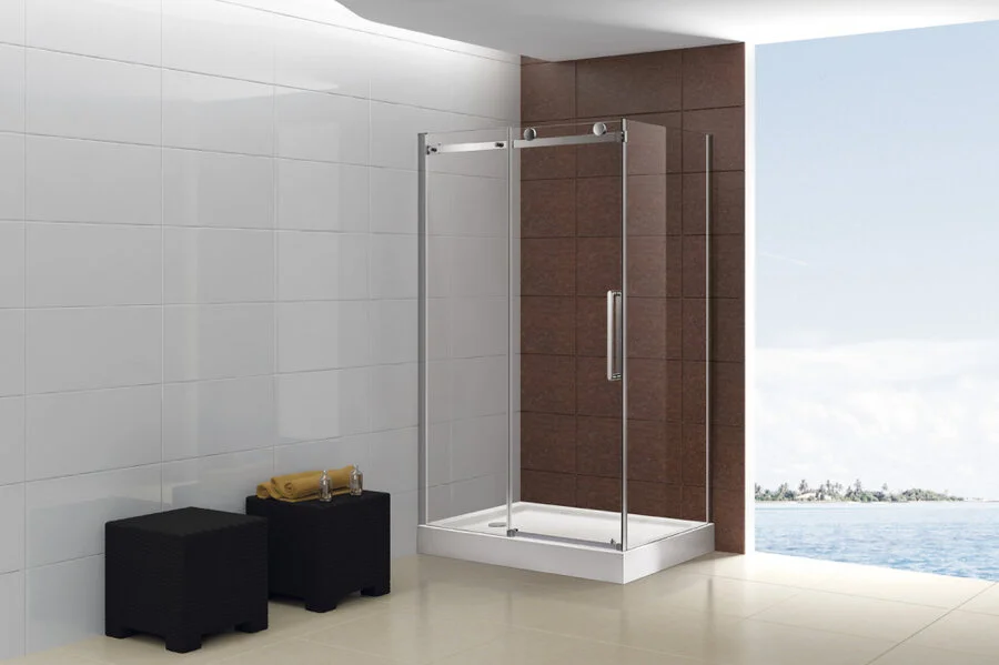 Душевой уголок Cezares Stylus M 150х90 см профиль хром - фото 3