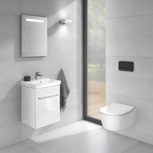 Клавиша смыва Villeroy & Boch ViConnect черная глянцевая, стеклянные - фото 4