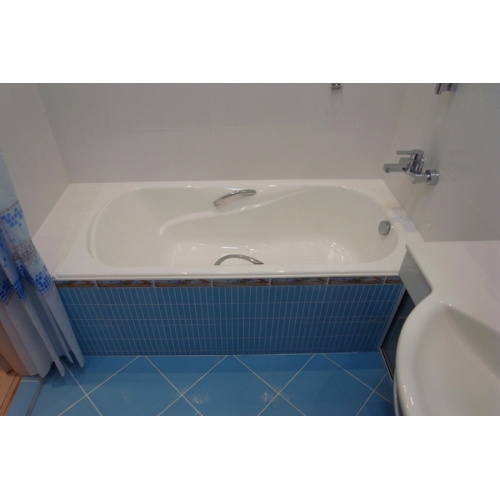 2334G0000 ванна MALIBU с отверстиями под ручки /160х70/ (бел), белые - фото 4