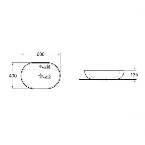 Раковина Vincea 60 см белая - фото 2