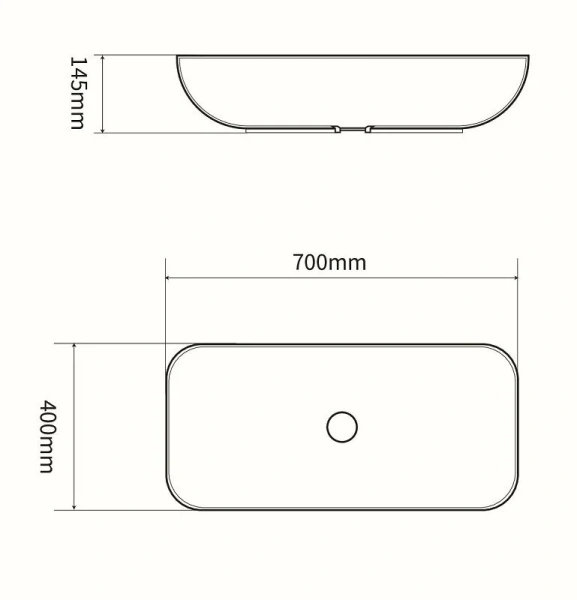 Раковина SantiLine 70 см прямоугольная - фото 2