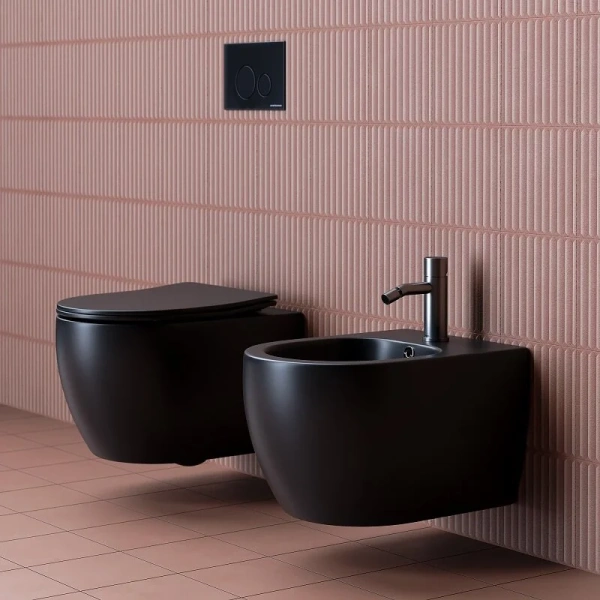 Биде подвесное Ceramica Nova Play черное матовое, подвесные - фото 3