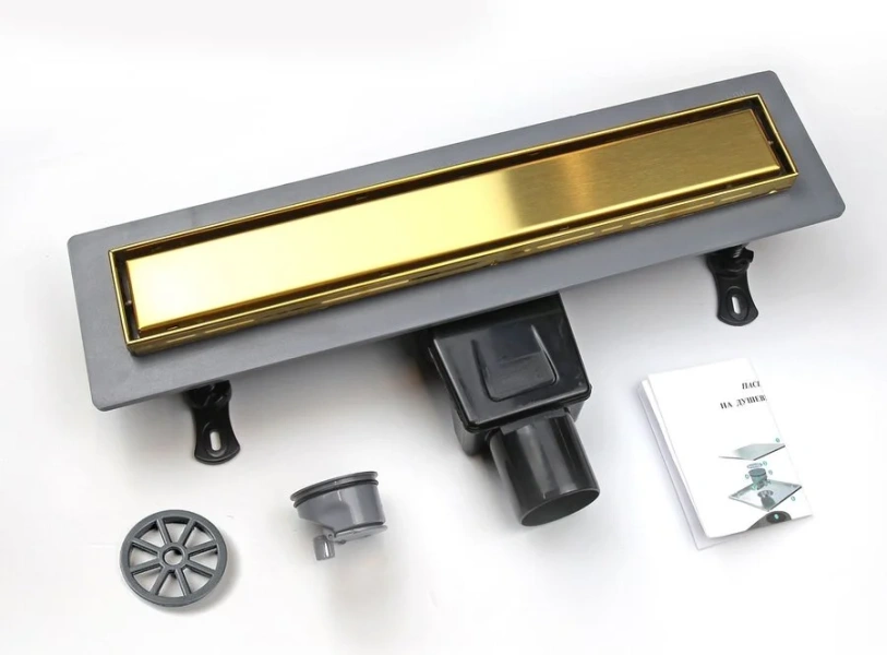 Душевой лоток RGW Drain Leo 60 см золото - фото 3