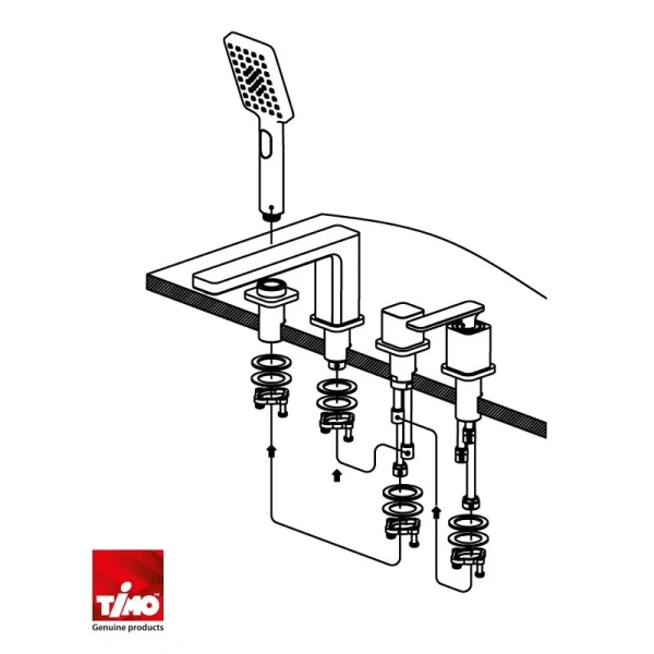 Смеситель для ванны Timo Torne 4330 - фото 3
