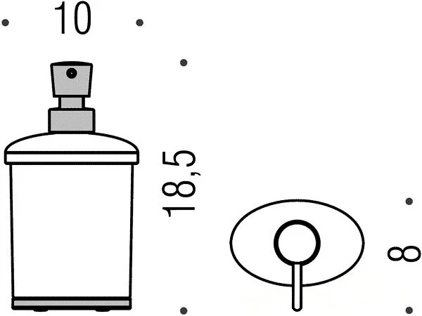 Дозатор для мыла Colombo Land настольный, современные, hi-tech - фото 2