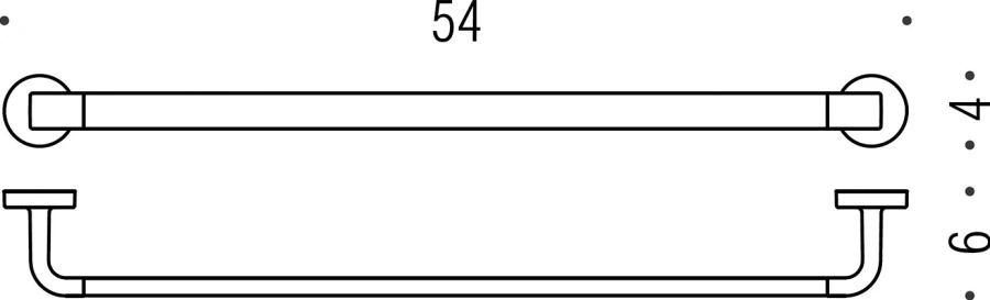 Полотенцедержатель Colombo Nordic хром - фото 2