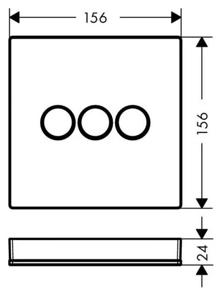 Переключатель потоков Hansgrohe ShowerSelect 15736 на три потребителя - фото 2