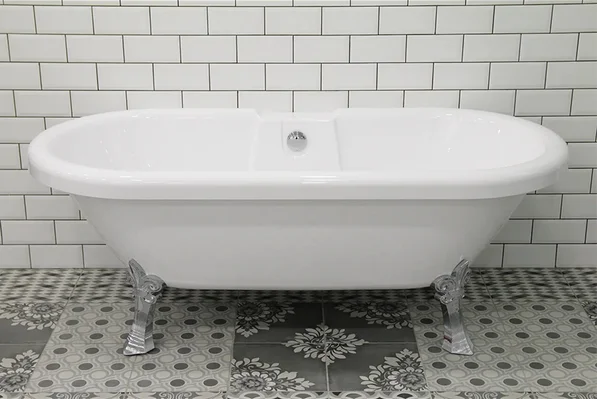 Ванна акриловая Радомир Леонесса 1, 1-01-2-0-9-138, 175 х 80 см, отдельностоящая, на ножках лилия, слив-перелив, белая, хром, без гидромассажа - фото 5