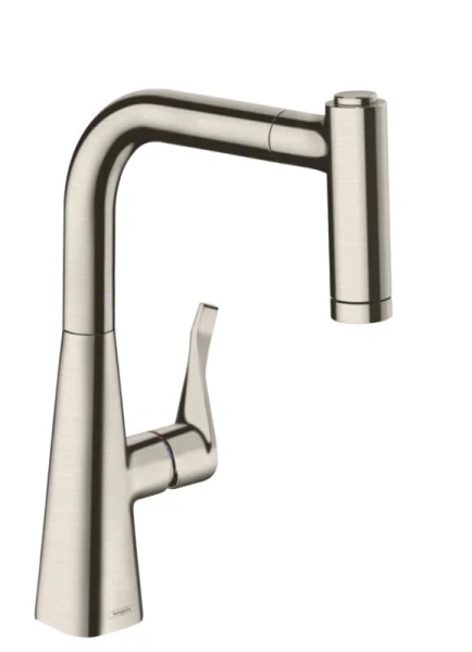 Смеситель для кухни Hansgrohe Metris M71 под сталь, современные, hi-tech - фото 3