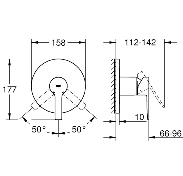 Смеситель для душа встраиваемый Grohe Lineare 24063001 - фото 2