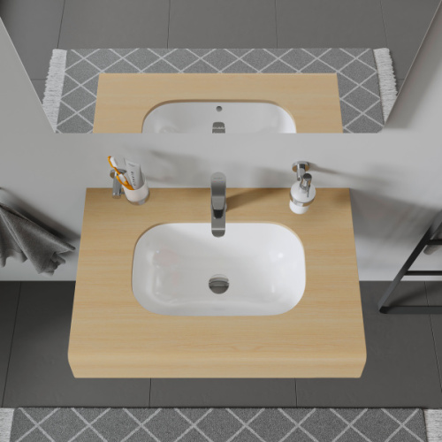 Раковина Duravit D-Code 53 см встраиваемая - фото 2