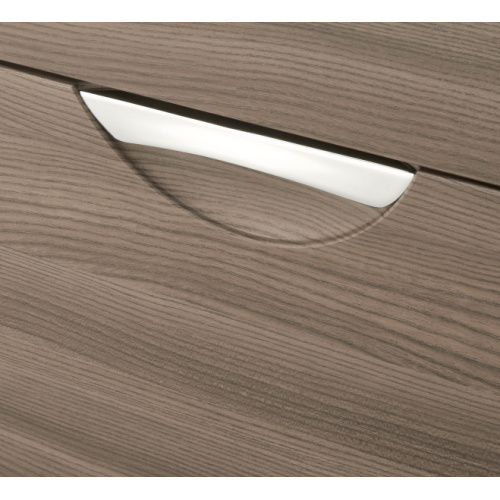 Тумба под раковину подвесная Акватон Сильва 60 см дуб макиато, моноблок - фото 5