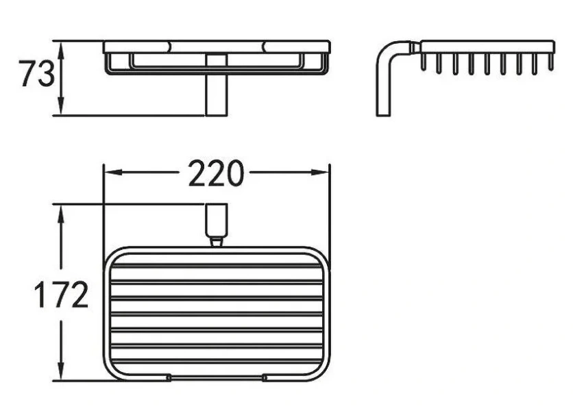 Мыльница Cezares Ultima хром - фото 2
