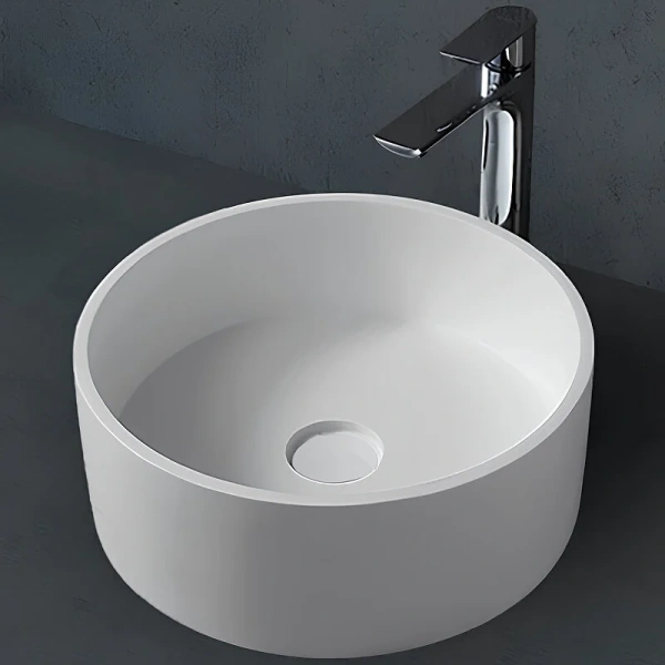 Раковина Abber Stein 40 см белая матовая - фото 1