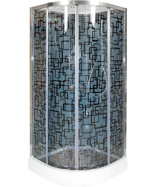 Душевая кабина Deto BM 100х100 см без крыши и с гидромассажем - фото 1