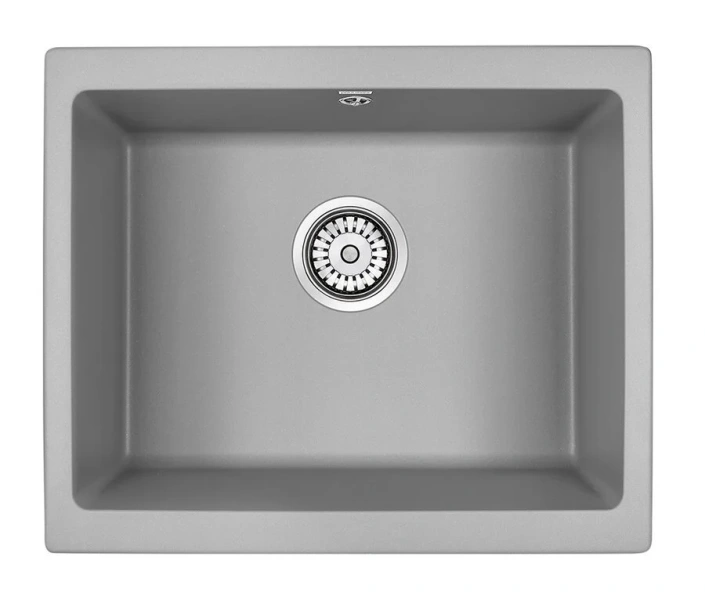 Мойка для кухни Paulmark Gera 55 см серый металлик - фото 1