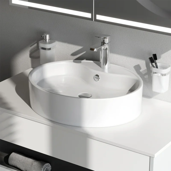 Раковина Am.Pm Func 56 см белая, белые - фото 4