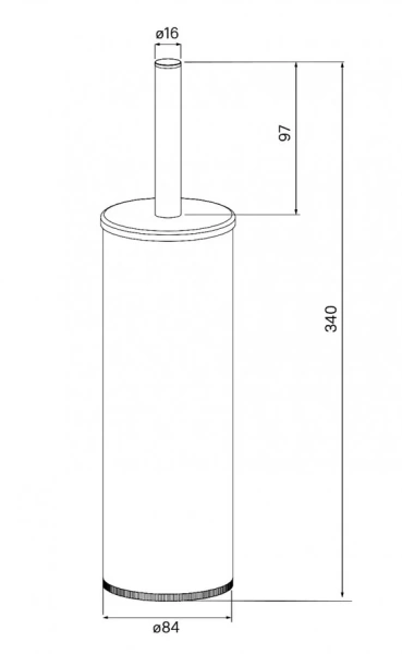 Ершик IDDIS черный, современные, hi-tech - фото 2