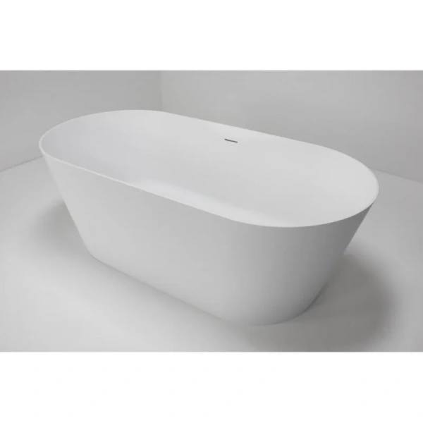 Ванна из искусственного камня Abber Stein 160x70 см белая матовая, белые - фото 8