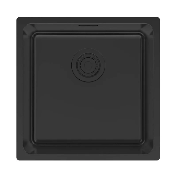 Мойка для кухни Paulmark Yuni 44 см черная матовая - фото 1