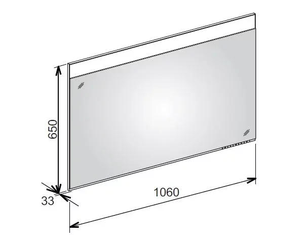 Зеркало с подсветкой Keuco Edition 400 106 см прямоугольное - фото 2