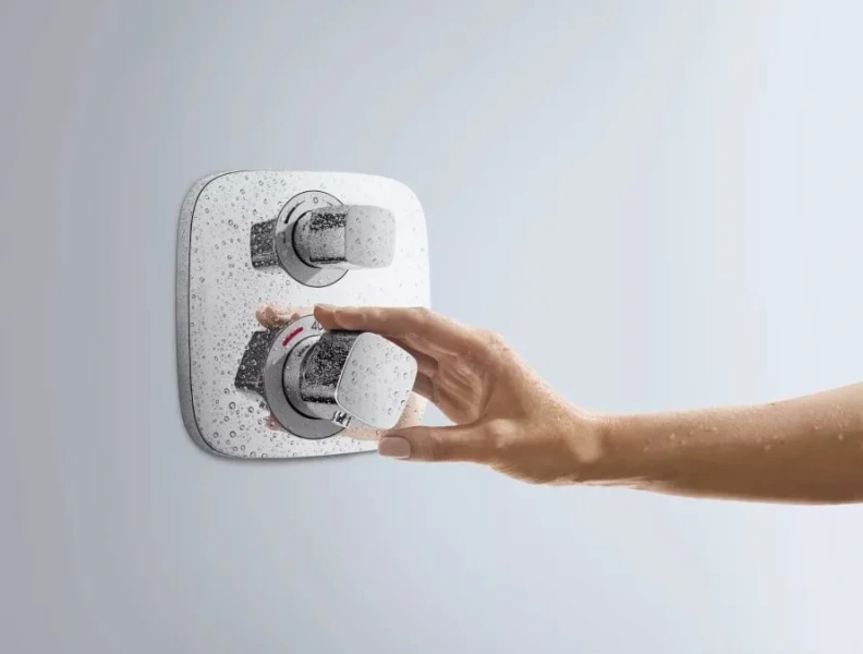 Смеситель для душа Hansgrohe Ecostat E внешняя часть, современные, hi-tech - фото 3