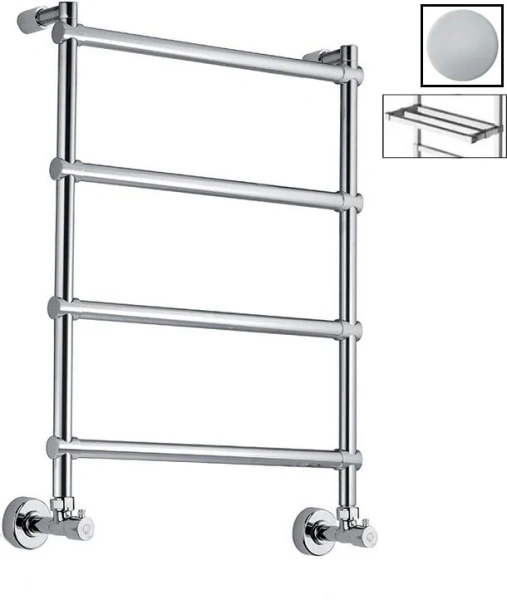 Полотенцесушитель водяной Margaroli Sole 442, 4 секции с полкой - фото 1