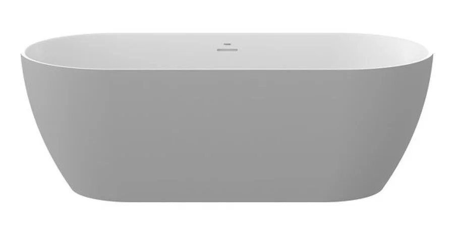 Ванна акриловая Ravak Freedom O TEC CD31500000, 170 x 77 см, отдельностоящая, серая, слив-перелив белый - фото 2