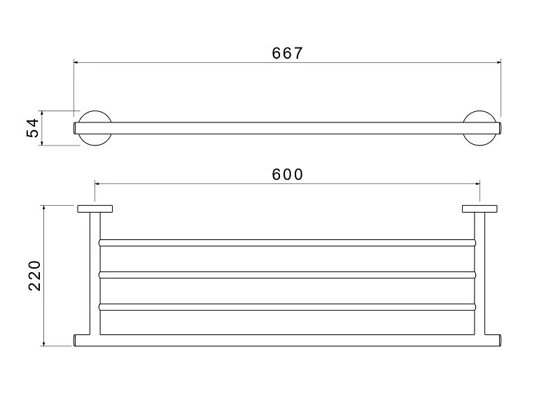 Полотенцедержатель Акватек Оберон золото шлифованное, современные, hi-tech - фото 2