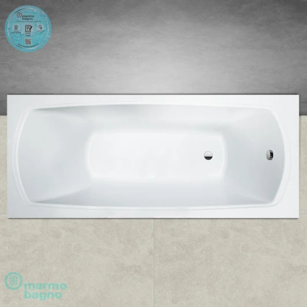 Ванна из искусственного камня Marmo Bagno Элза 170 х 75 см MB-Э170-75 - фото 3