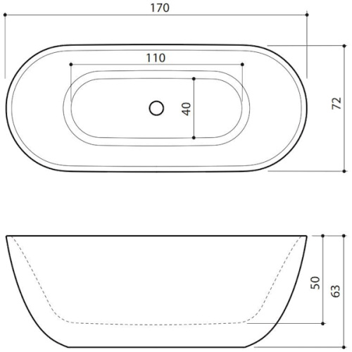 Ванна,цвет белый, Balteco Halo 170 index_1 - фото 4