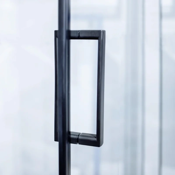 Душевой уголок BERGES Solo 100x100 см профиль черный, 100х100 - фото 5