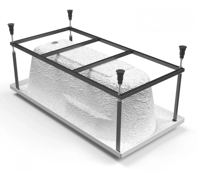 Ванна акриловая Cersanit Santana 63325 170 x 70 см, прямоугольная, белая, прямоугольные - фото 5