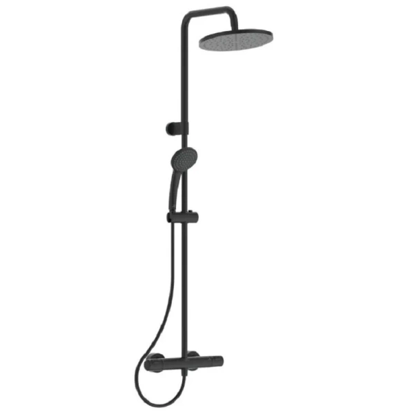 Душевая стойка Ideal Standard Ceratherm T25 термостатическая черная матовая - фото 1