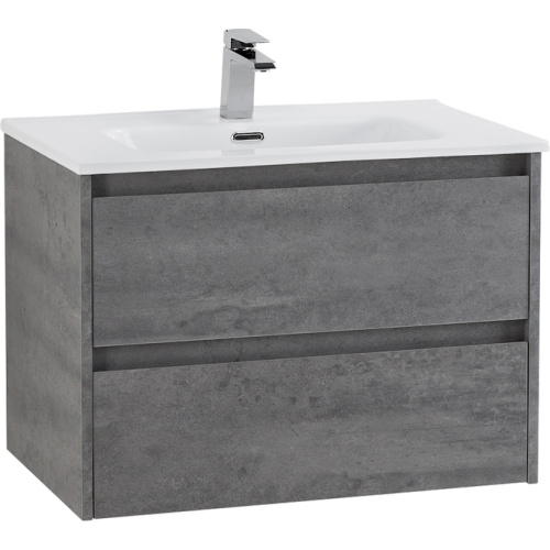 Тумба под раковину подвесная BelBagno Kraft 60 см Cemento Grigio, современная, hi-tech, лофт - фото 3