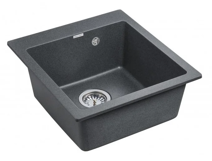 Мойка для кухни Paulmark Zemar 46 см кварцевая, графит, кварц - фото 3