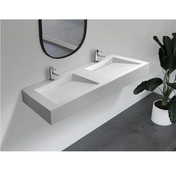 Раковина Abber Stein 152 см двойная - фото 4