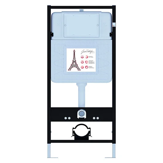Комплект унитаз с инсталляцией Jacob Delafon Struktura кнопка чёрная, с инсталляцией index_2 - фото 8
