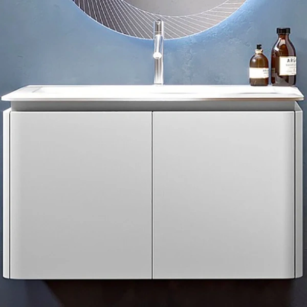 Тумба с раковиной подвесная Cezares Stylus 5522 94 см с четырьмя выдвижными ящиками, современная, hi-tech - фото 3