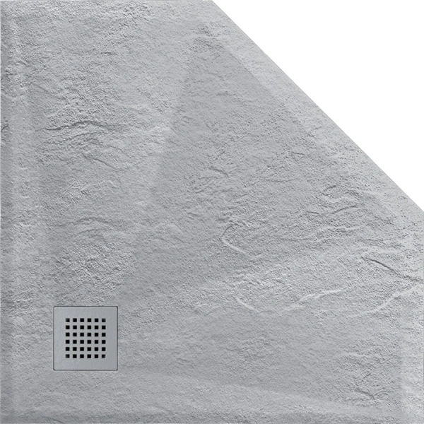 Душевой поддон Vincea 100x100 см серый - фото 4