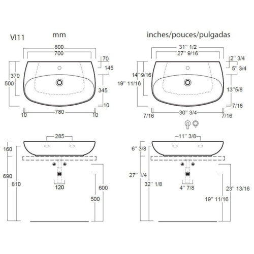 Схема, подвесные, накладные (на столешницу) - фото 5