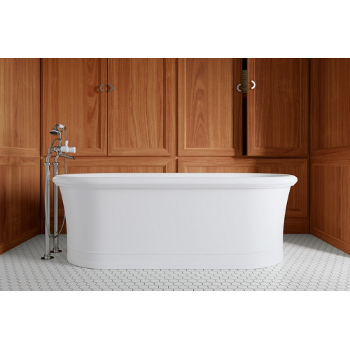 Ванна из искусственного камня White Tec Devon & Devon Celine 177х89 см белая, белые - фото 7