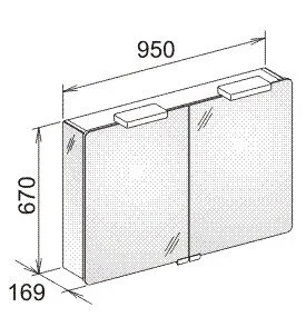 Зеркальный шкаф Keuco Elegance 21603, по запросу - фото 2